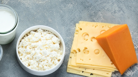 Milchprodukte eine Reihe von Milchprodukten